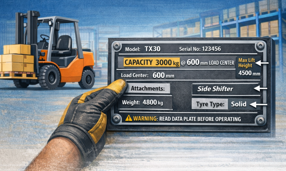 How to Read a Forklift Data Plate
